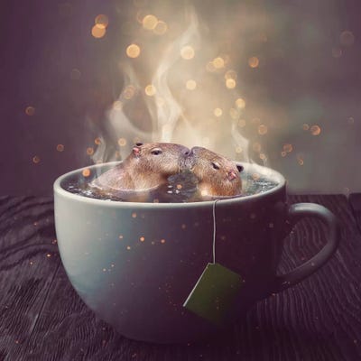 Capybara Croodle  by Soaring Anchor Designs art print