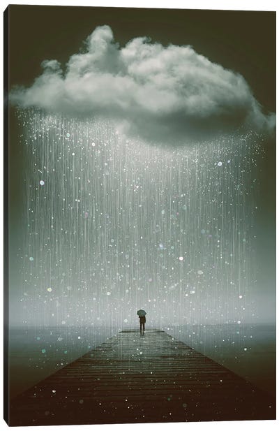 Even The Sky Cries  Canvas Art Print - Rain Inspired