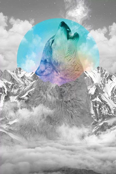 Winter Wonderland: In Love With Moon - Wolf by Soaring Anchor Designs