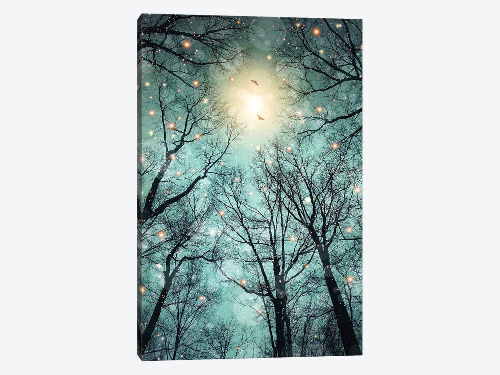 Mint Embers - Trees 1-piece Canvas Artwork
