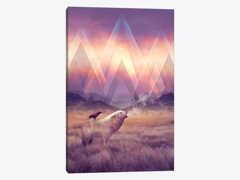 Solace - Wolf by Soaring Anchor Designs 1-piece Canvas Art Print