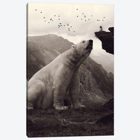 Tutelary - Polar Bear Canvas Print #SOA77} by Soaring Anchor Designs Canvas Wall Art