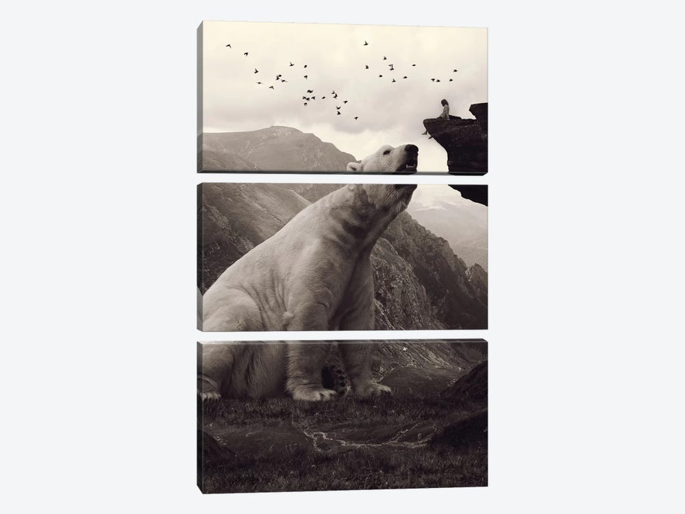 Tutelary - Polar Bear by Soaring Anchor Designs 3-piece Canvas Artwork