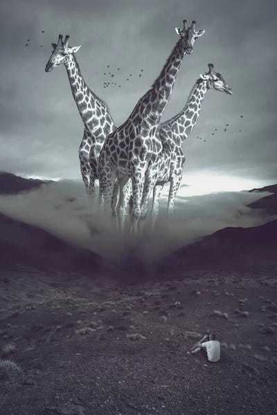 Giraffes: Mystery Mountains Giraffes by Soaring Anchor Designs