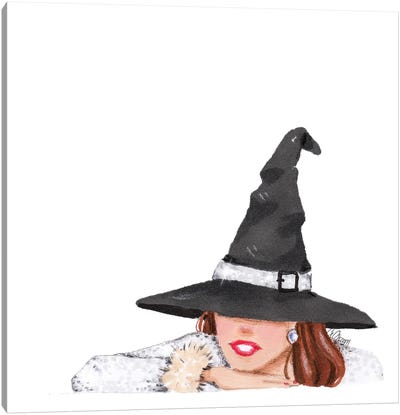 Halloween Canvas Art Print - Witch Art