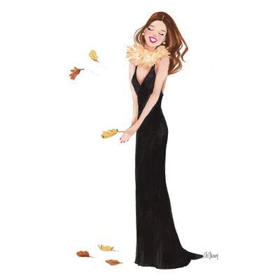 Black Dress by Style of Brush metal wall art