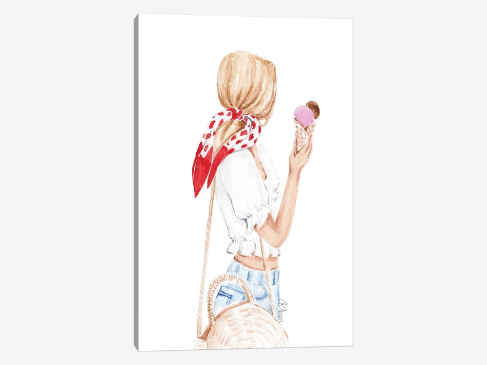 Ice Cream by Style of Brush 1-piece Canvas Artwork