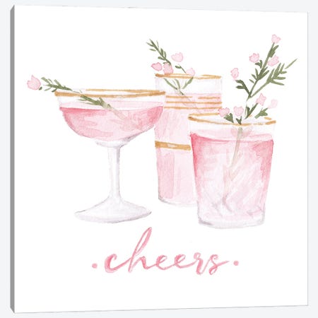 Cheers Canvas Print #SOB23} by Style of Brush Art Print