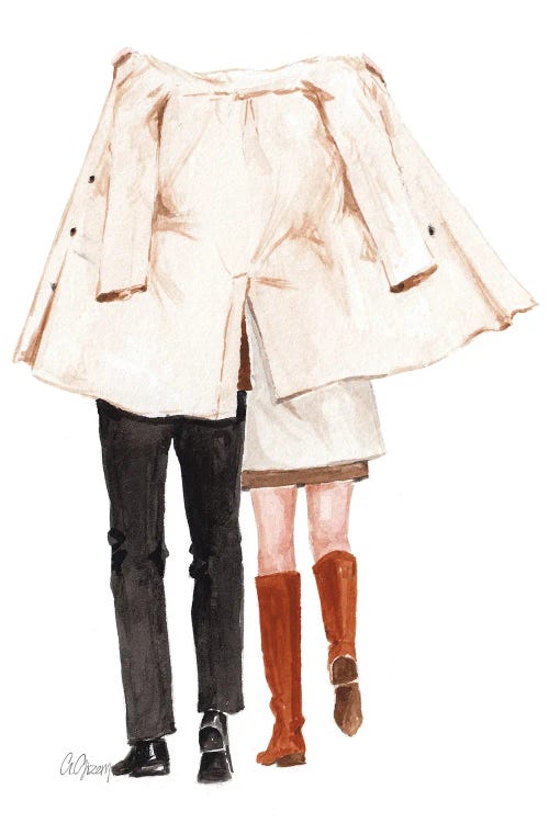Lovely Couple by Style of Brush wall art