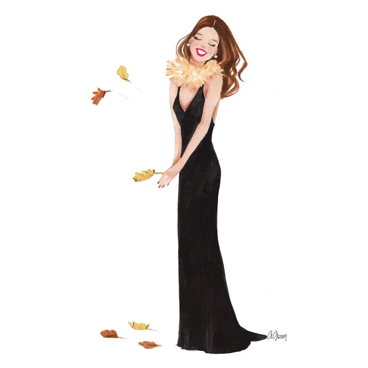 Black Dress by Style of Brush wall art