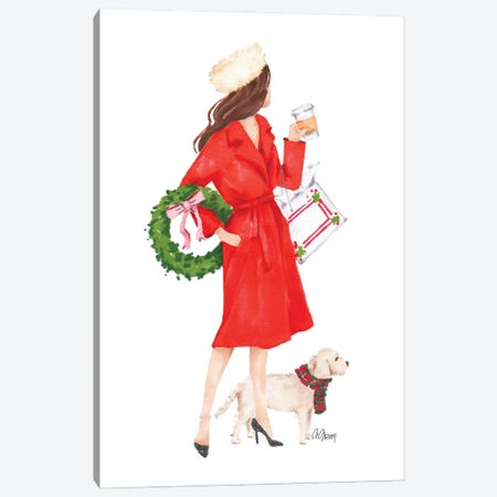 Christmas Day Canvas Print #SOB33} by Style of Brush Canvas Art