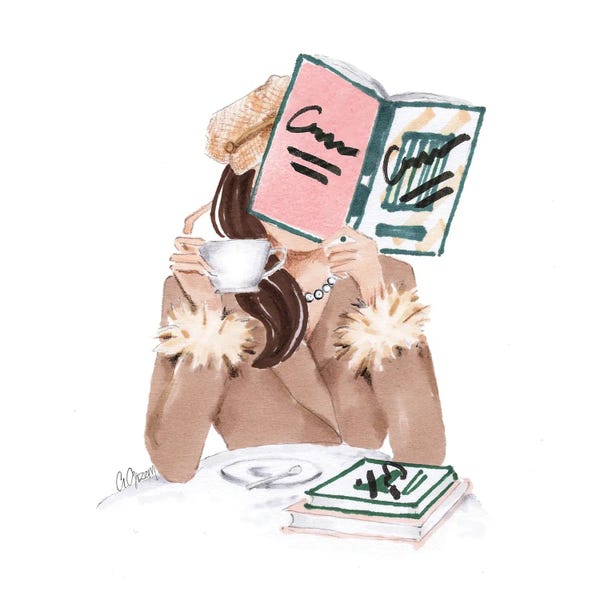 Reading: Coffee And Book by Style of Brush