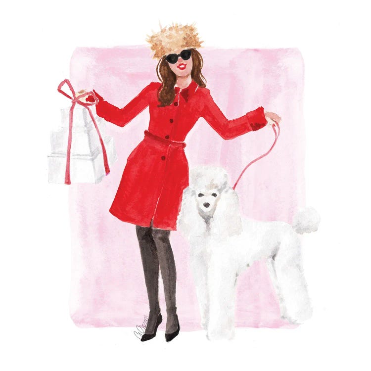 Holiday And Poodle