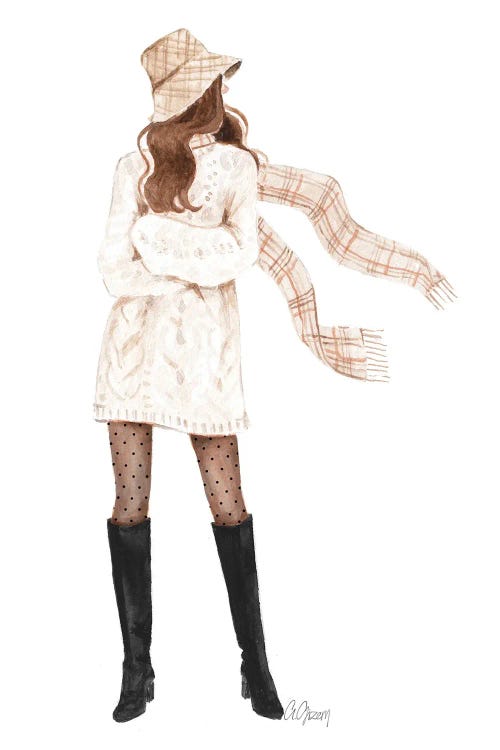 Sweater Dress by Style of Brush wall art