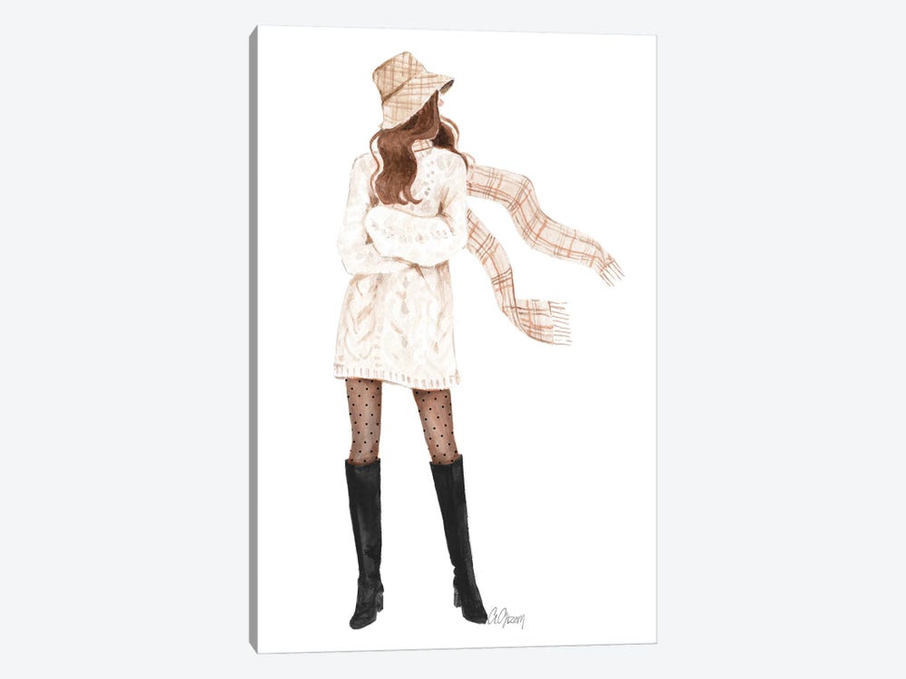 Sweater Dress by Style of Brush 1-piece Canvas Art