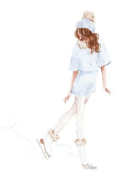 Kids Sports Art: Ice Skating by Style of Brush