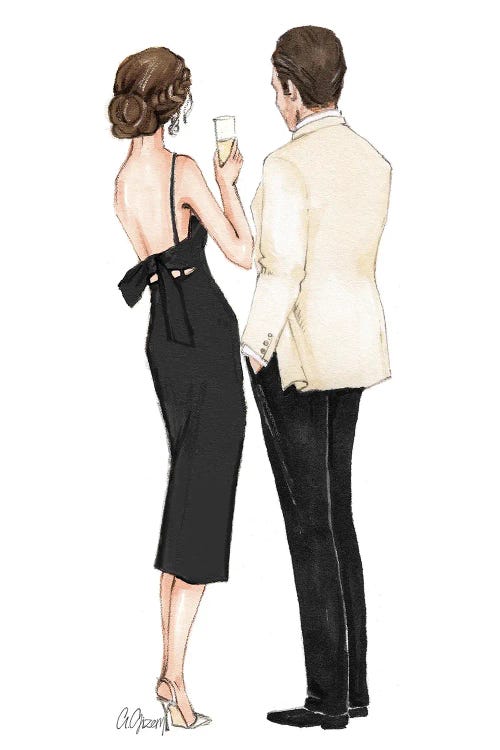 The Couple by Style of Brush wall art