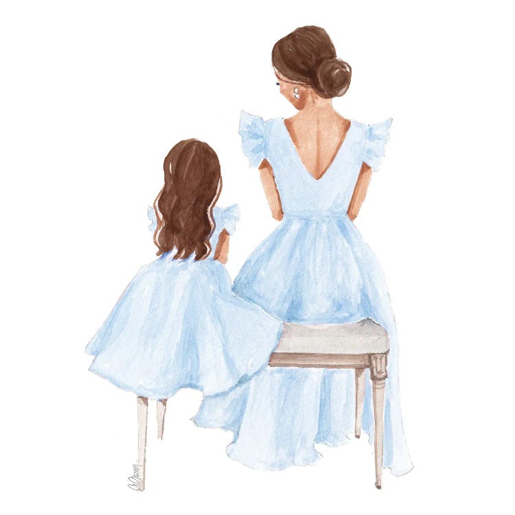 Mommy And Me by Style of Brush wall art
