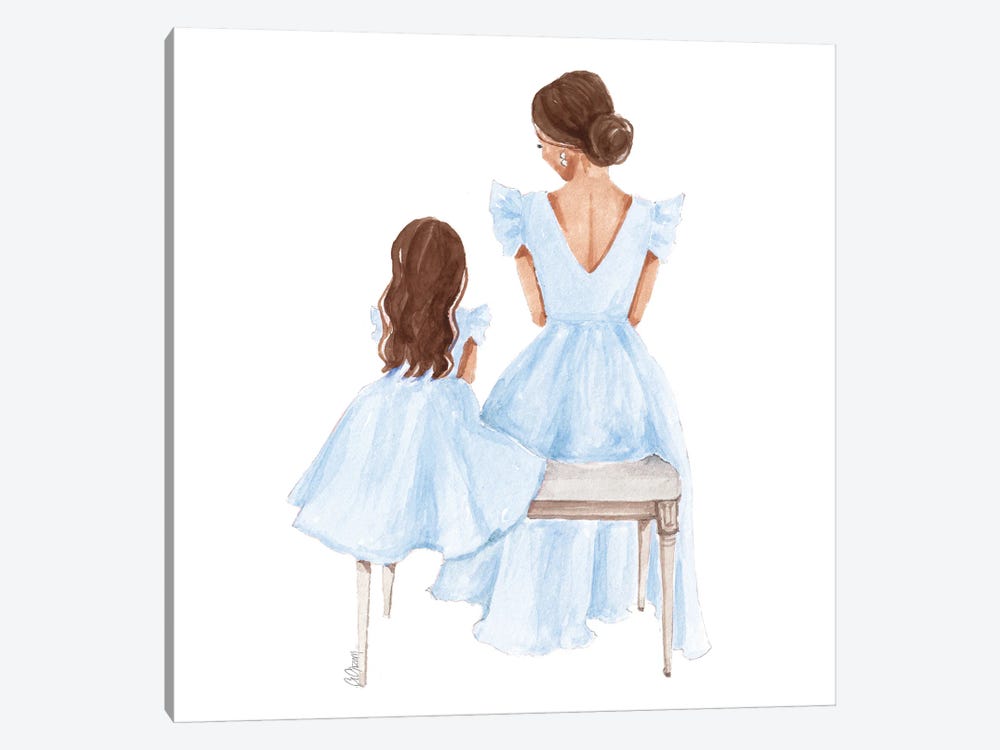 Mommy And Me by Style of Brush 1-piece Canvas Art