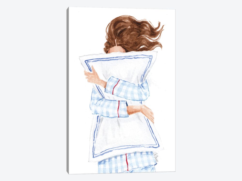 Gingham Pajamas by Style of Brush 1-piece Canvas Artwork