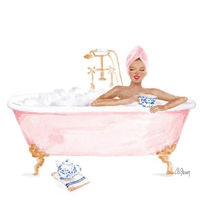 Spa Day by Style of Brush framed canvas print