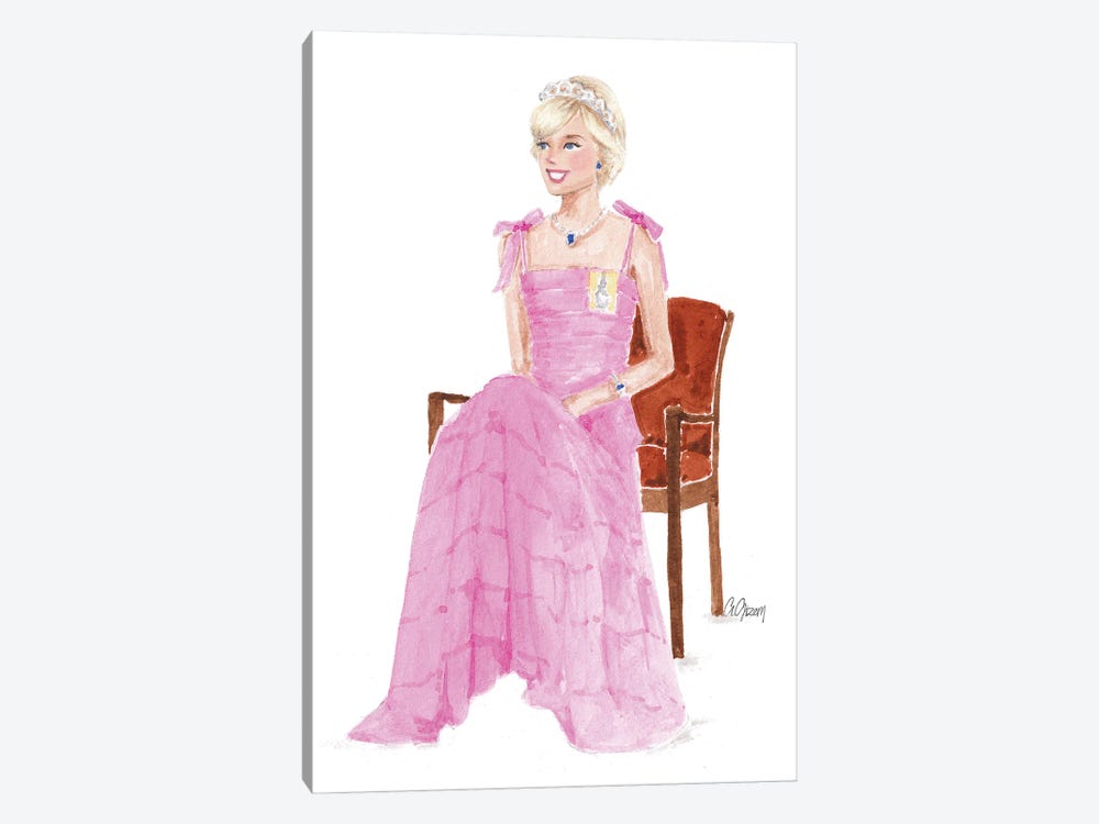 Lady Diana by Style of Brush 1-piece Canvas Print