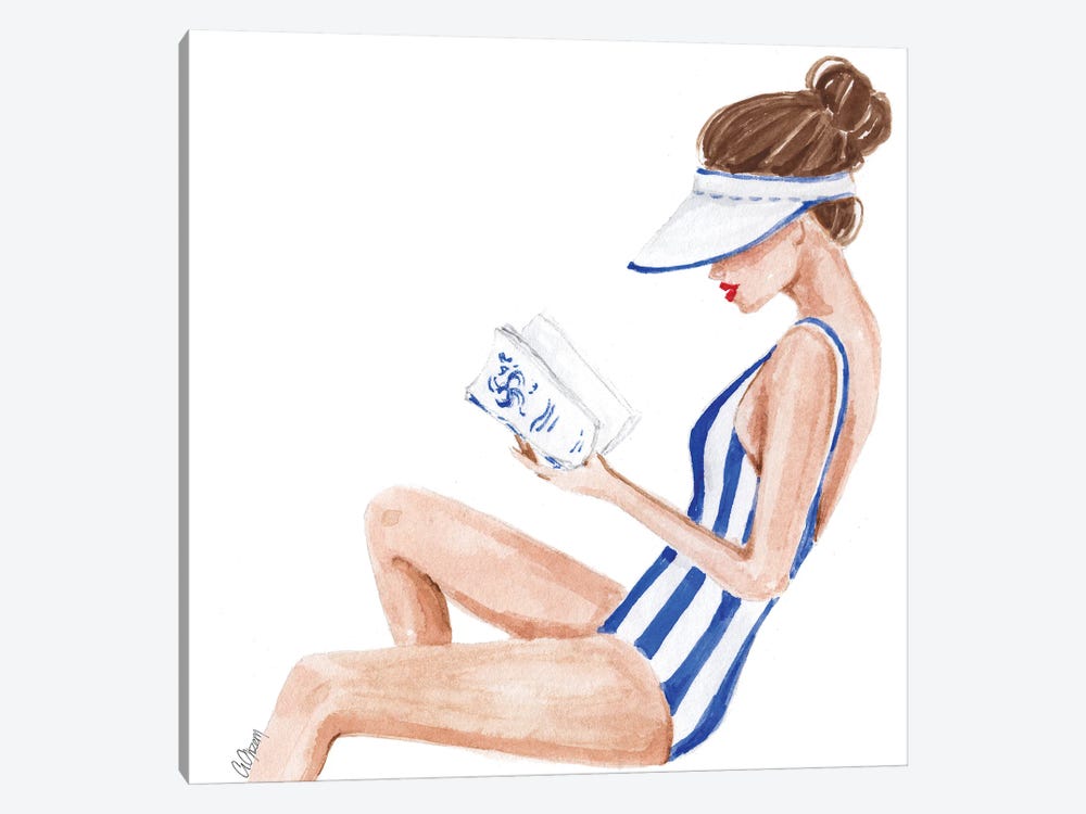 Book Lover by Style of Brush 1-piece Canvas Artwork