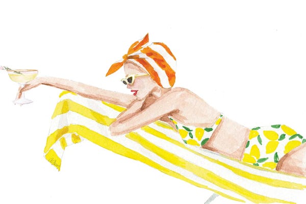 La Dolce Vita: Yellow Towel by Style of Brush