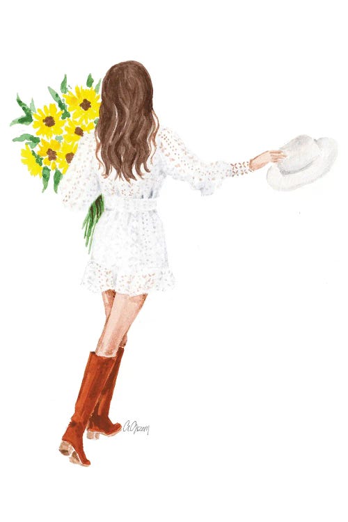 Sun Flowers by Style of Brush wall art