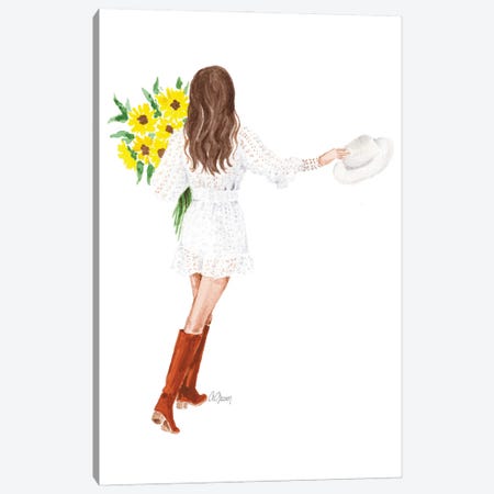 Sun Flowers Canvas Print #SOB74} by Style of Brush Canvas Art Print