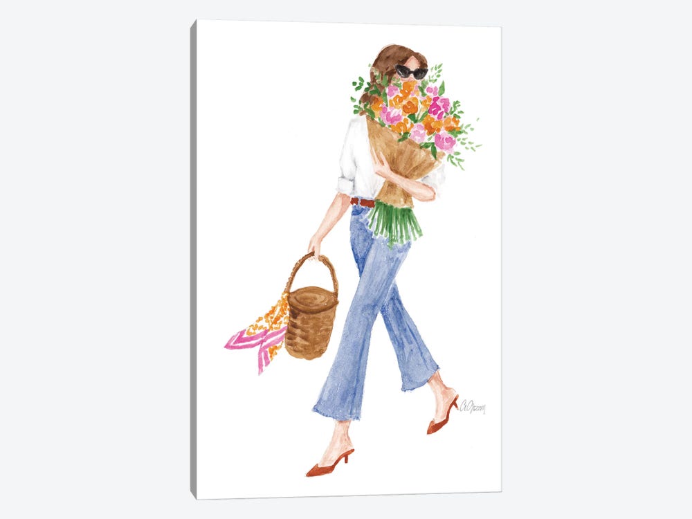 Spring Flowers Fashion by Style of Brush 1-piece Canvas Artwork