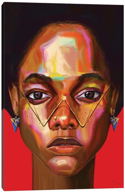 Wonder Woman Canvas Art Print - Afrofuturism