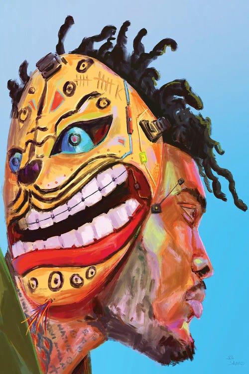 Masked by Sam Onche wall art