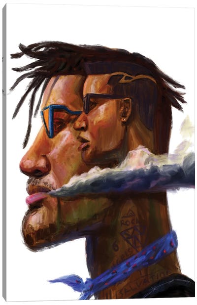 Duality Canvas Art Print - Contemporary Portraiture by Black Artists