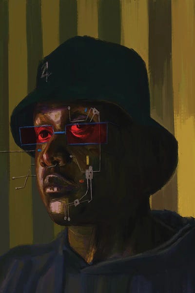 Afrofuturism: Red Lens by Sam Onche