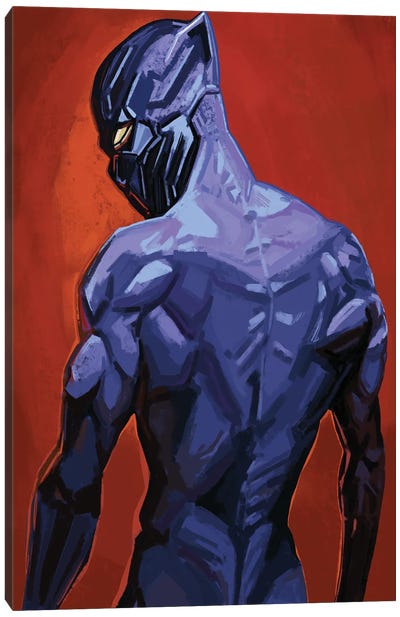 Black Panther Canvas Art Print - Afrofuturism
