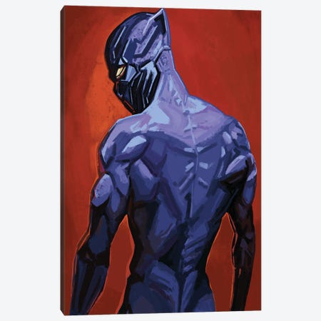 Black Panther Canvas Print #SOC48} by Sam Onche Canvas Wall Art