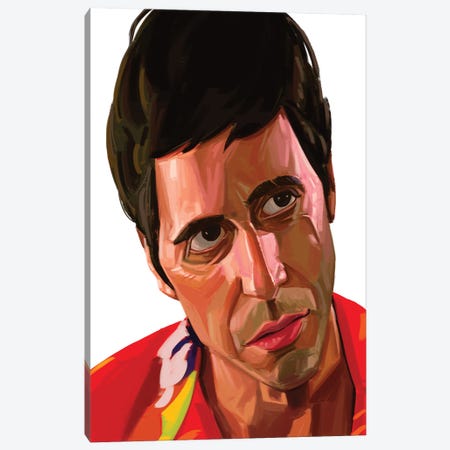 Scarface Canvas Print #SOC62} by Sam Onche Canvas Wall Art