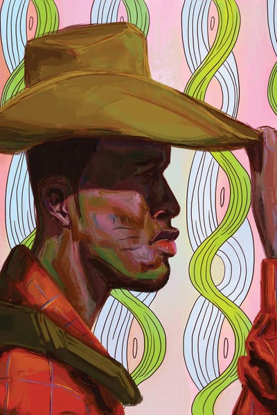 Similar To Kehinde Wiley: Cowboy by Sam Onche