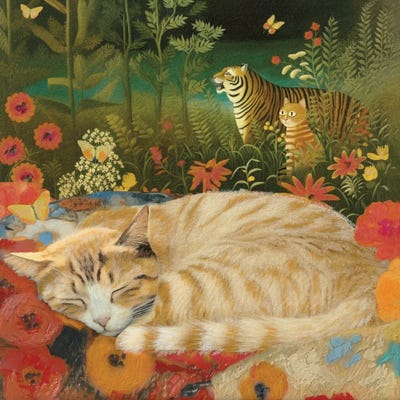 Ursula Followed Along At Storytime by Somnmigratory Studio art print