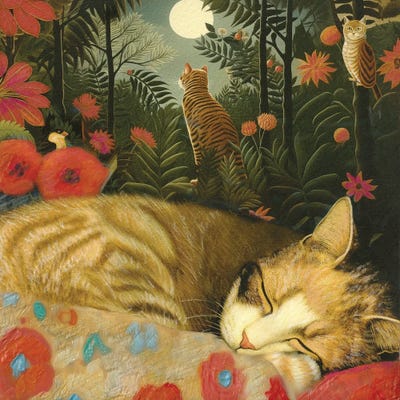 Deep In The Jungle Of Nap by Somnmigratory Studio art print