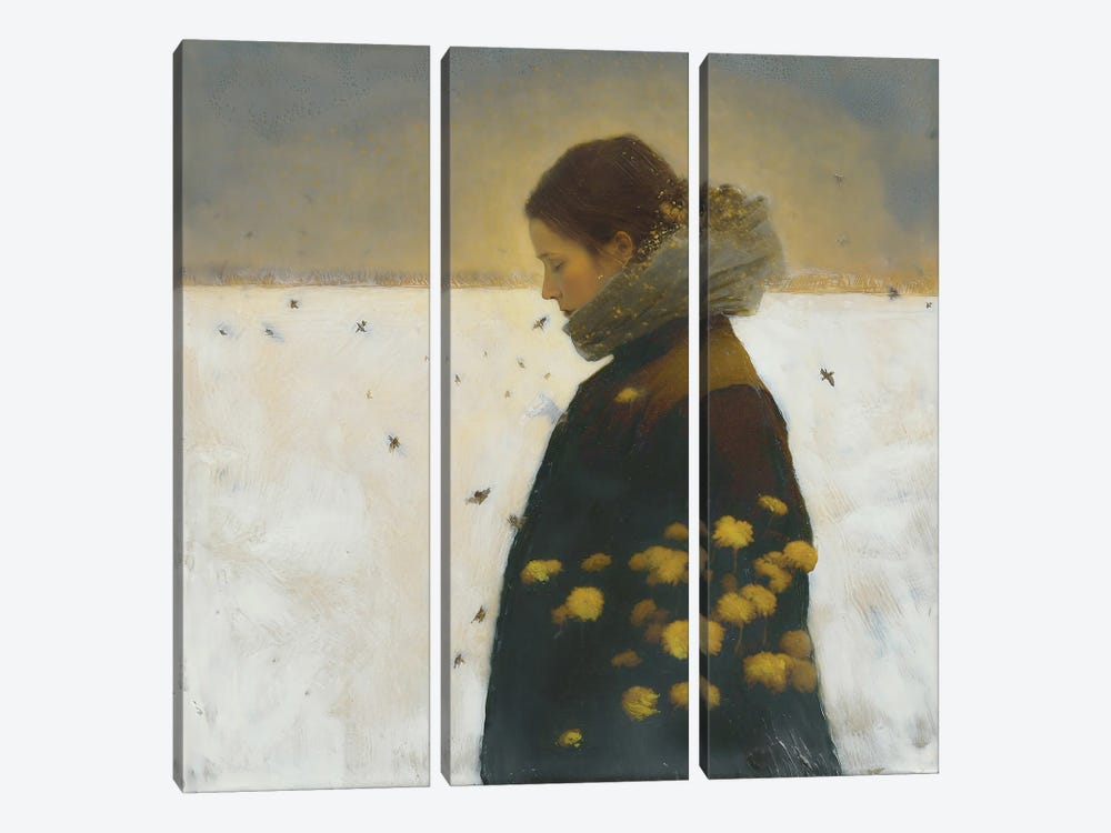 The Beekeeper's Daughter by Somnmigratory Studio 3-piece Canvas Art Print