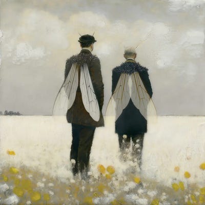 Virgil And Felix Scout For Early Blossoms by Somnmigratory Studio canvas print