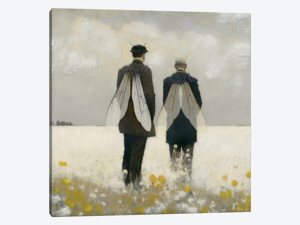 Virgil And Felix Scout For Early Blossoms by Somnmigratory Studio 1-piece Canvas Art