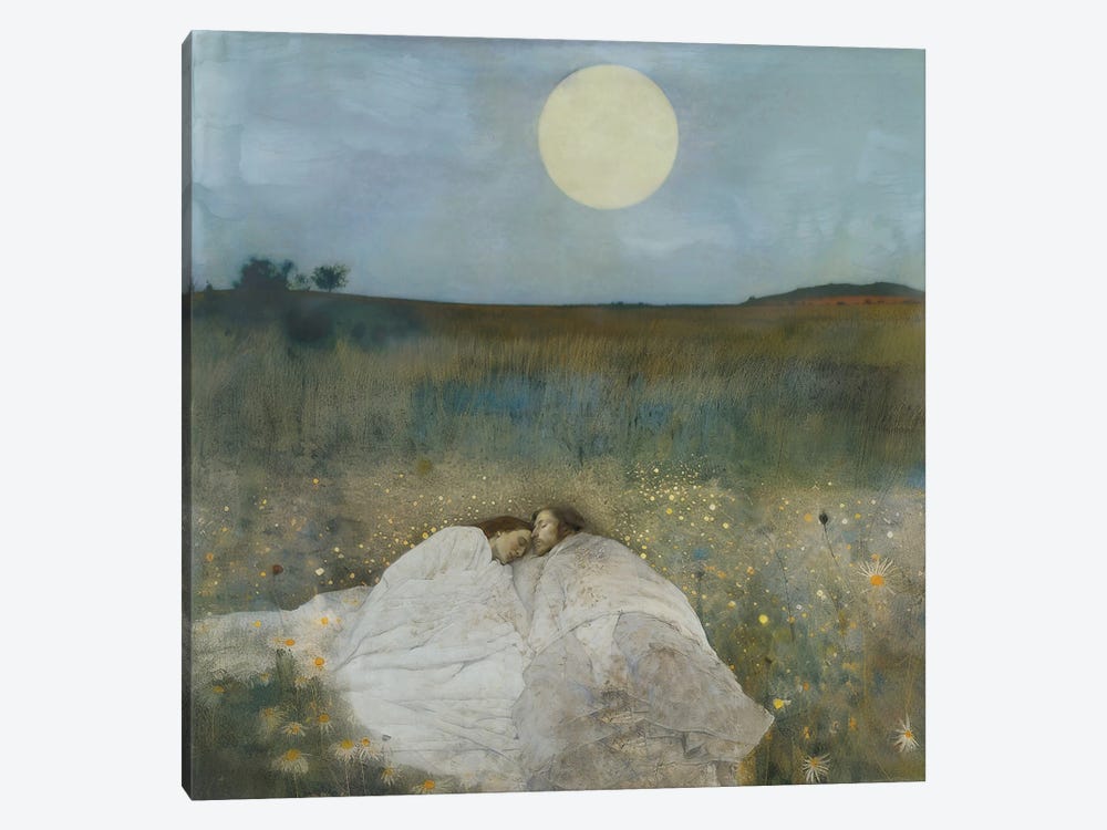 Summer Night On Firefly Hill by Somnmigratory Studio 1-piece Canvas Artwork