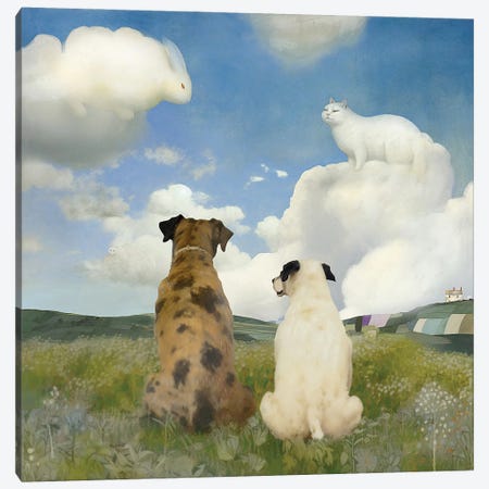 Charlie And Wallace Canvas Print #SOG7} by Somnmigratory Studio Canvas Art Print