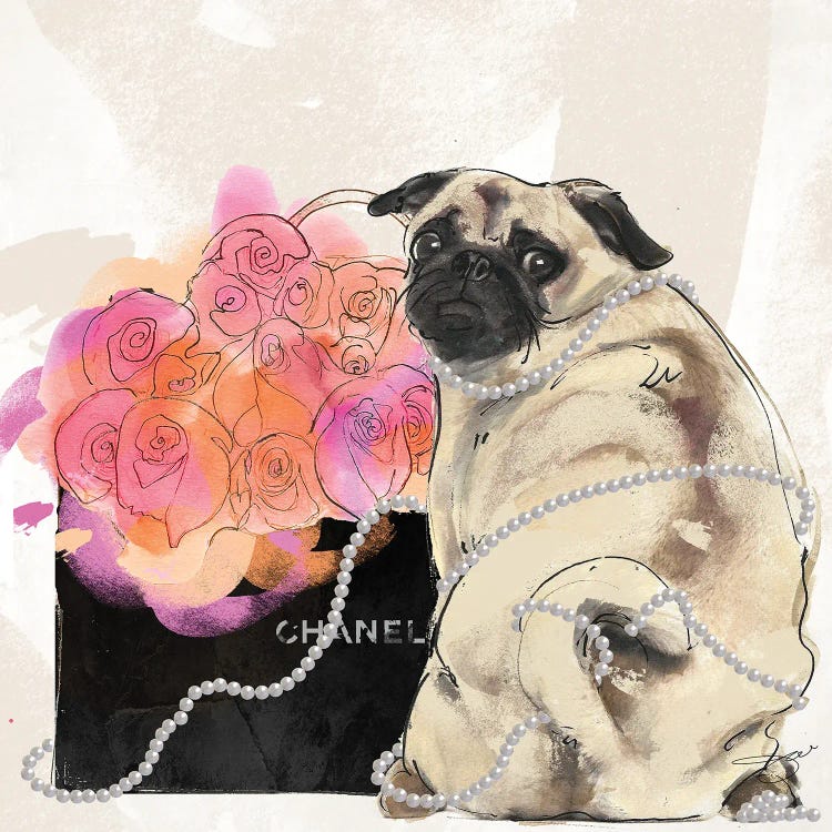 Chanel Pug by Studio One wall art