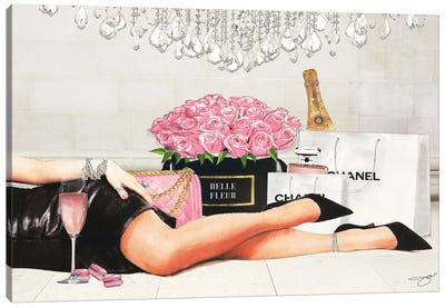 Finer Things Canvas Art Print - Champagne Art