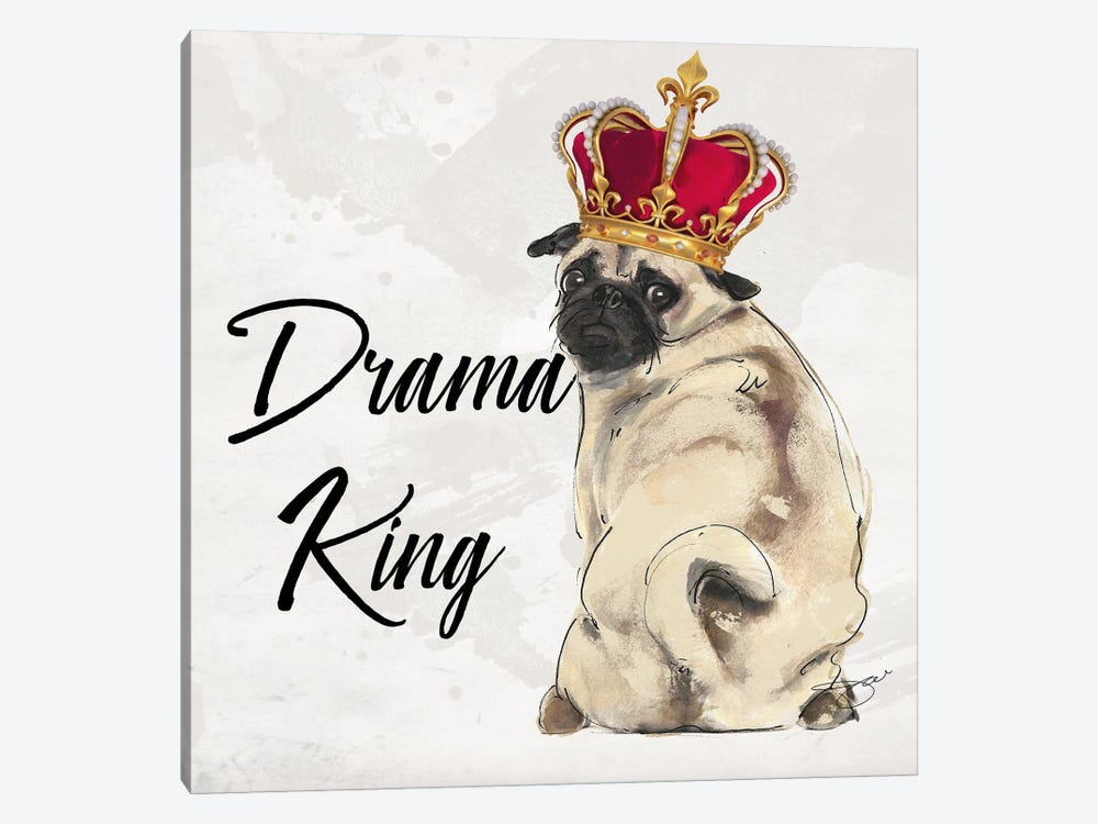 King Pug by Studio One 1-piece Canvas Art