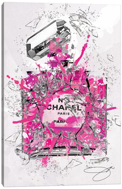 Enough Already Pink Canvas Art Print - Fashion Brand Art